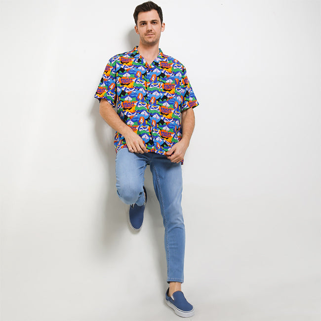 Hush Puppies Pakaian Pria Shirt Minato In Multi Color