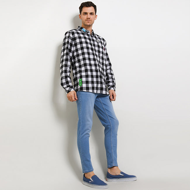 Hush Puppies Pakaian Pria Shirt Cerny In Black