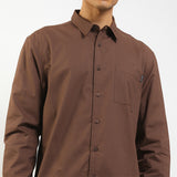 Hush Puppies Pakaian Pria Shirt Capitol In Brown