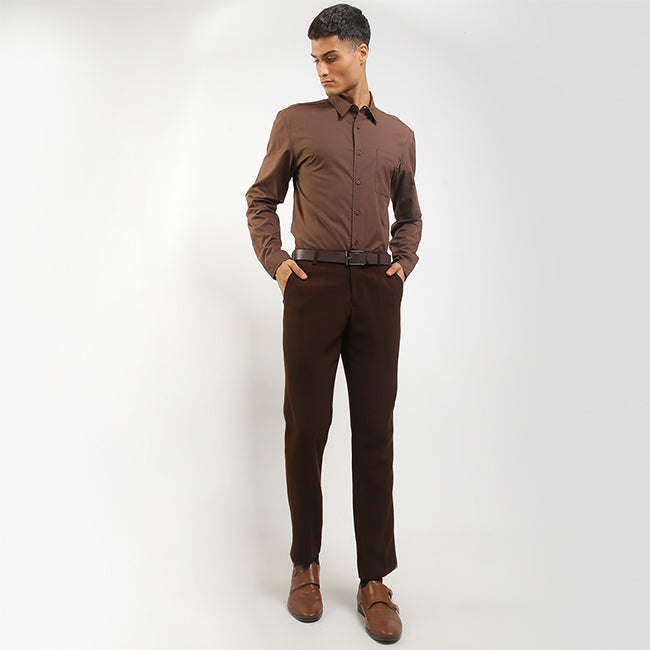 Hush Puppies Pakaian Pria Shirt Capitol In Brown