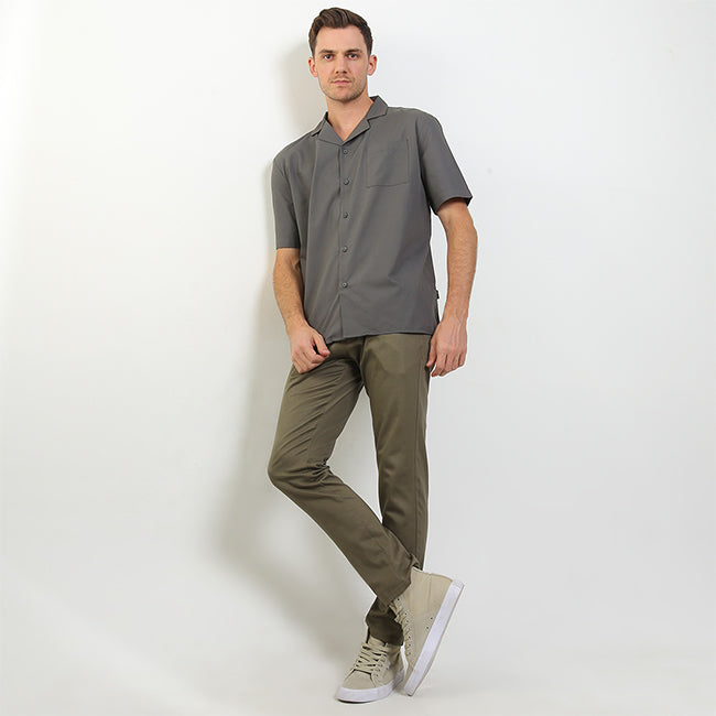 Hush Puppies Pakaian Pria Shirt Moda In Black