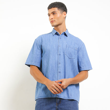 Poncho In Light Blue