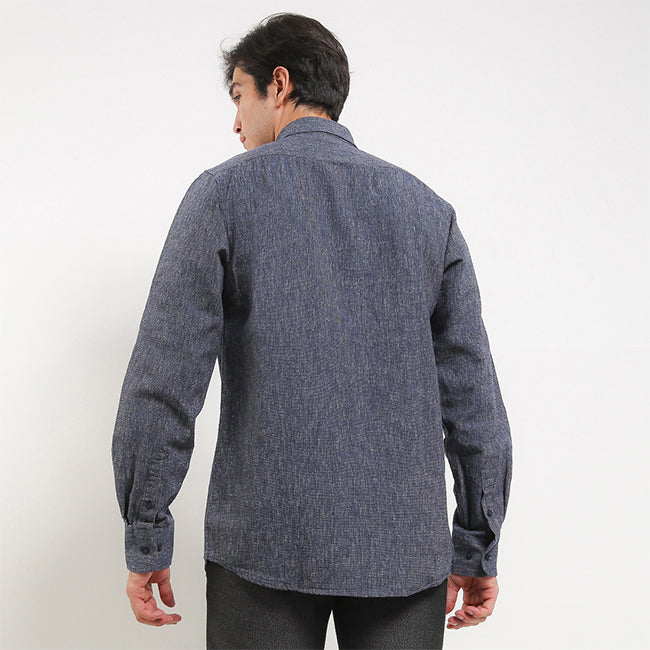 Hush Puppies Pakaian Pria Shirt Orano In Misty Navy
