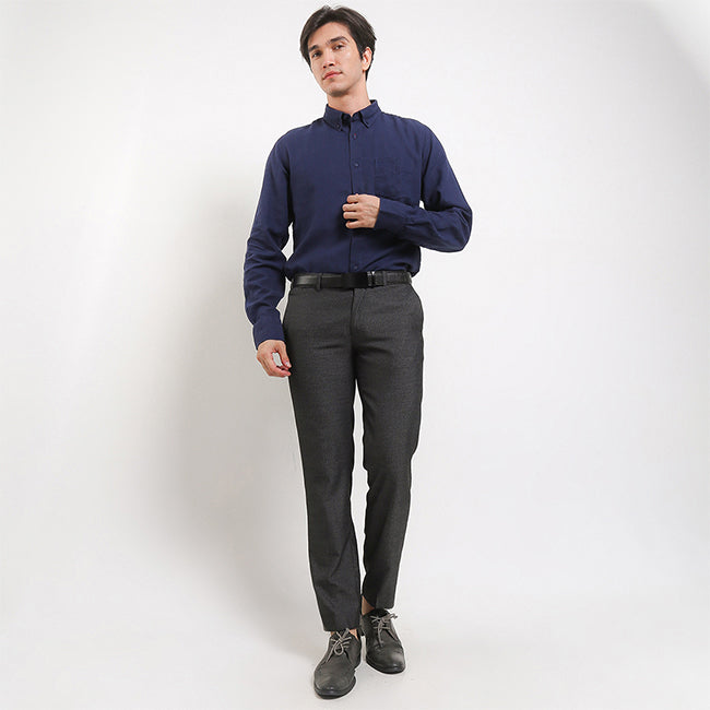 Hush Puppies Pakaian Pria Shirt Orano In Navy