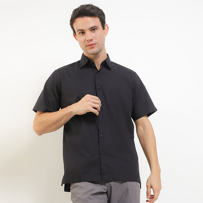 Hush Puppies Pakaian Pria Shirt Trento In Black