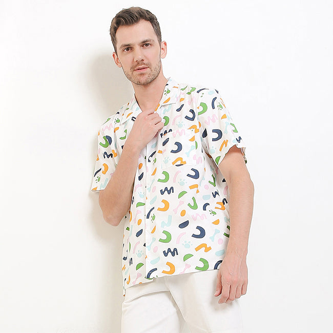 Hush Puppies Pakaian Pria Shirt Crayo In White