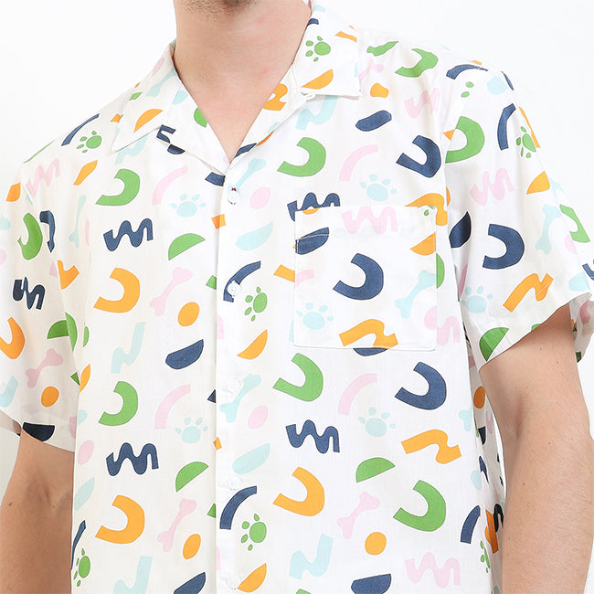 Hush Puppies Pakaian Pria Shirt Crayo In White