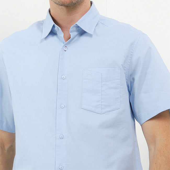 Hush Puppies Pakaian Pria Shirt Trieste In Light Blue S