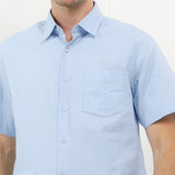 Hush Puppies Pakaian Pria Shirt Trieste In Light Blue S