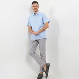 Hush Puppies Pakaian Pria Shirt Trieste In Light Blue S