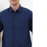 Hush Puppies Pakaian Pria Shirt Trieste In Navy S