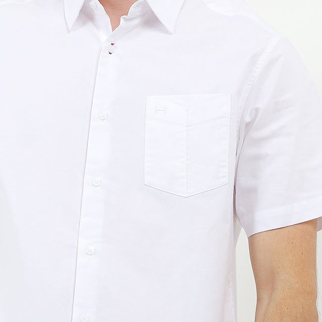 Hush Puppies Pakaian Pria Shirt Trieste In White S