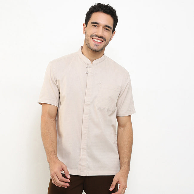 Hush Puppies Pakaian Pria Shirt Zhou In Khaki