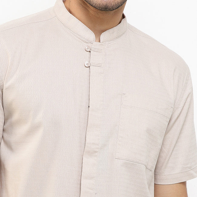 Hush Puppies Pakaian Pria Shirt Zhou In Khaki
