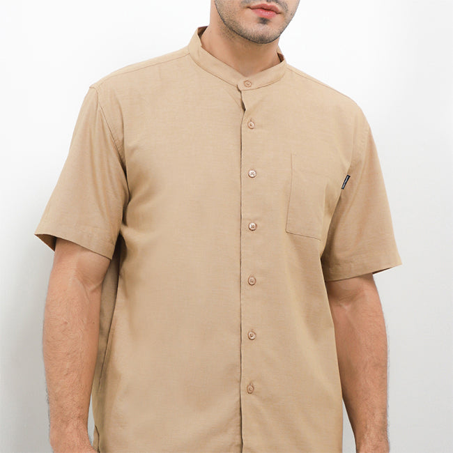 Hush Puppies Pakaian Pria Shirt Kola In Khaki