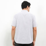 Hush Puppies Pakaian Pria Shirt Kola In Light Gray