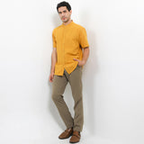 Hush Puppies Pakaian Pria Shirt Toscano In Mustard