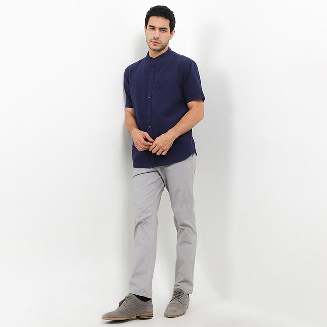 Hush Puppies Pakaian Pria Shirt Toscano In Navy