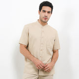 Hush Puppies Pakaian Pria Shirt Macadamia In Khaki
