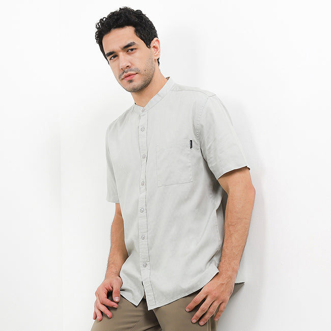 Hush Puppies Pakaian Pria Shirt Macadamia In Sage