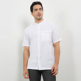 Hush Puppies Pakaian Pria Shirt Karuka In White