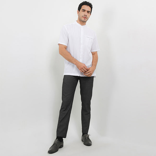 Hush Puppies Pakaian Pria Shirt Karuka In White
