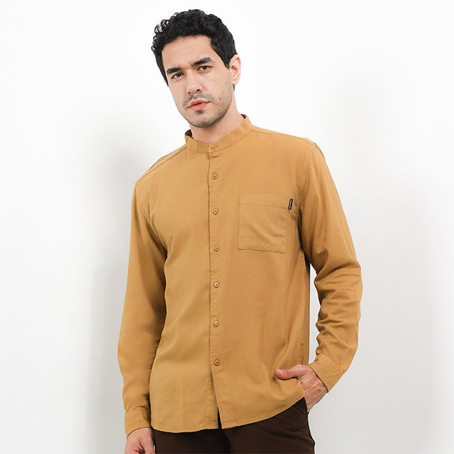 Hush Puppies Pakaian Pria Shirt Quinoa In Brown