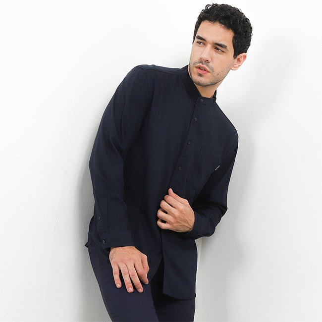 Hush Puppies Pakaian Pria Shirt Quinoa In Navy