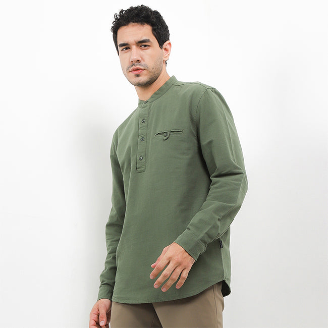 Hush Puppies Pakaian Pria Shirt Branzino In Green