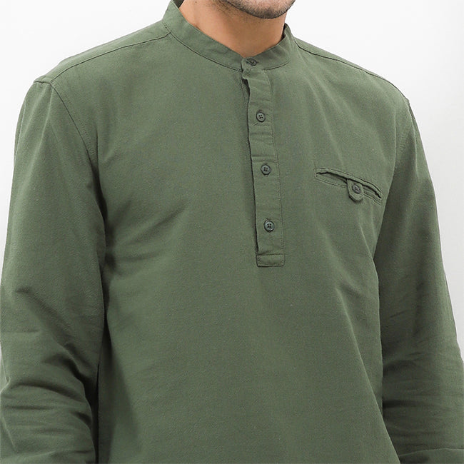 Hush Puppies Pakaian Pria Shirt Branzino In Green