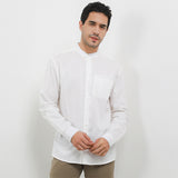 Hush Puppies Pakaian Pria Shirt Robiola In White