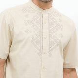 Hush Puppies Pakaian Pria Shirt Kofta In Khaki