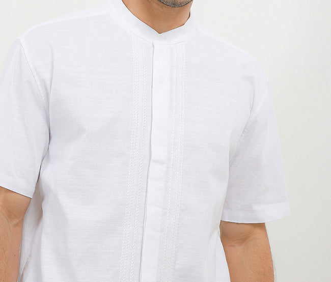 Hush Puppies Pakaian Pria Shirt Dolma In White