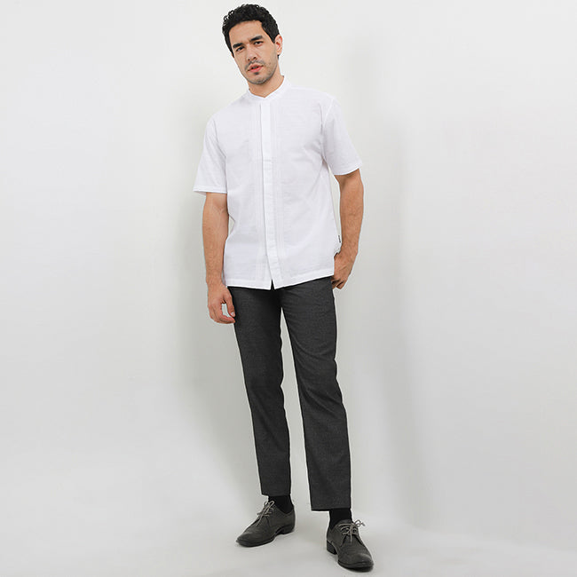 Hush Puppies Pakaian Pria Shirt Dolma In White