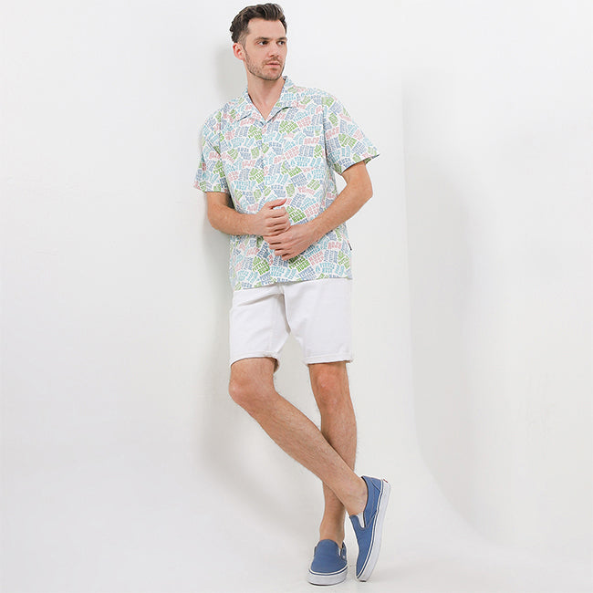 Hush Puppies Pakaian Pria Shirt Grova In White