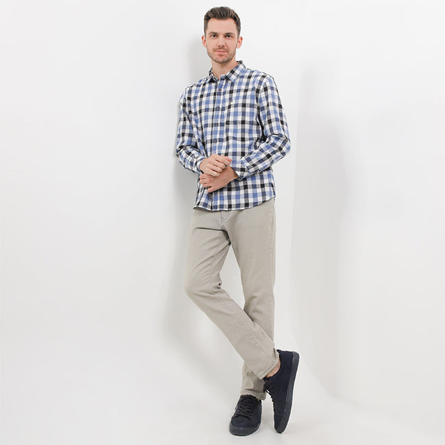Hush Puppies Pakaian Pria Shirt Mayday In Light Blue