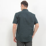 Hush Puppies Pakaian Pria Shirt Bsc Prince In Dark Green