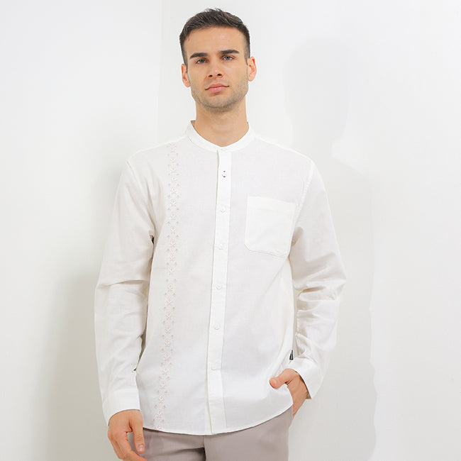 Hush Puppies Pakaian Pria Shirt Nc Rasir In Off White