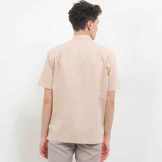Hush Puppies Pakaian Pria Shirt Nc Materio In Beige