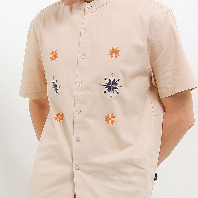 Hush Puppies Pakaian Pria Shirt Nc Materio In Beige