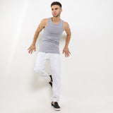 Hush Puppies Pakaian Pants Pria Baron In White