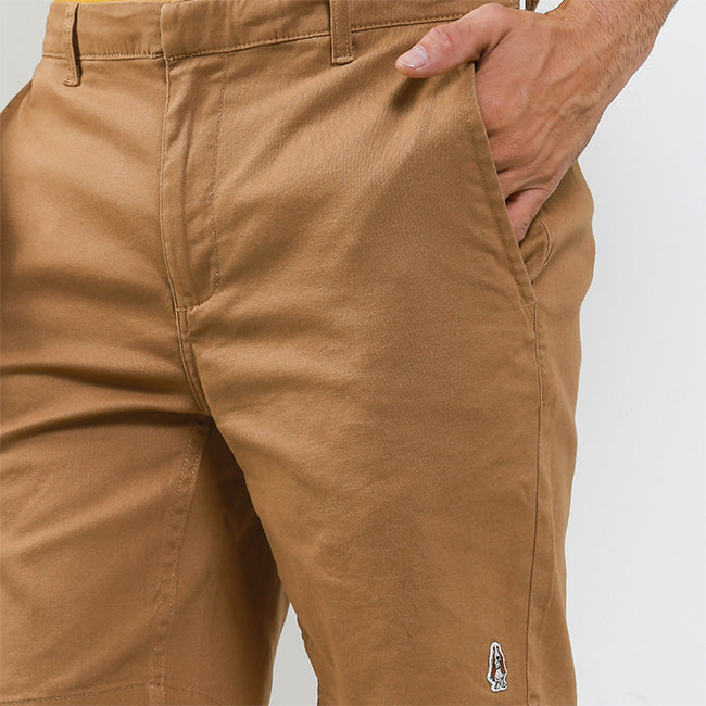Hush Puppies Pakaian Short Pants Pria Treps In Brown