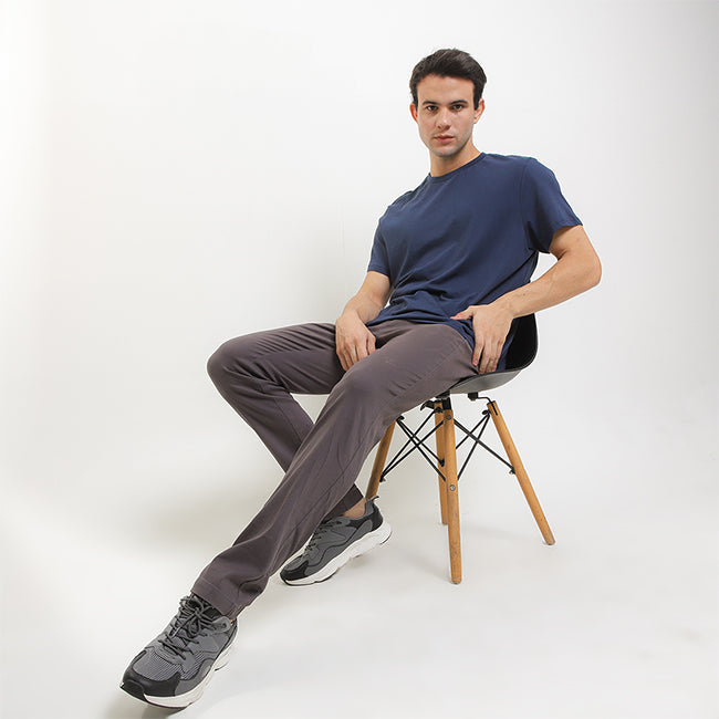 Hush Puppies Pakaian Pria Pants Walter In Dark Grey