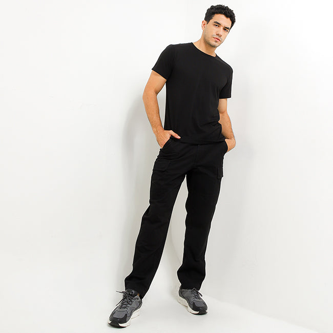 Hush Puppies Pakaian Pria Long Pants 90S Corgi In Black