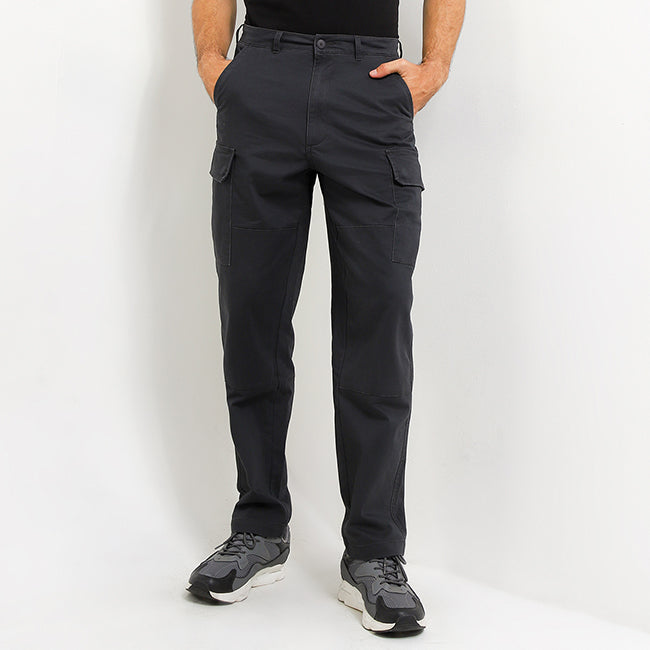 Hush Puppies Pakaian Pria Long Pants 90S Corgi In Dark Gray
