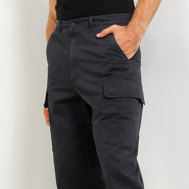 Hush Puppies Pakaian Pria Long Pants 90S Corgi In Dark Gray