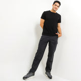 Hush Puppies Pakaian Pria Long Pants 90S Corgi In Dark Gray