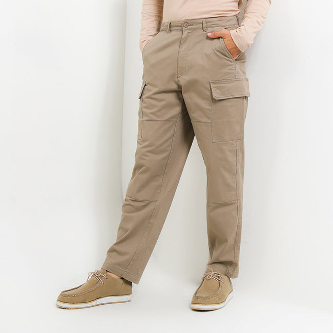 Hush Puppies Pakaian Pria Long Pants 90S Corgi In Khaki