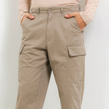 Hush Puppies Pakaian Pria Long Pants 90S Corgi In Khaki