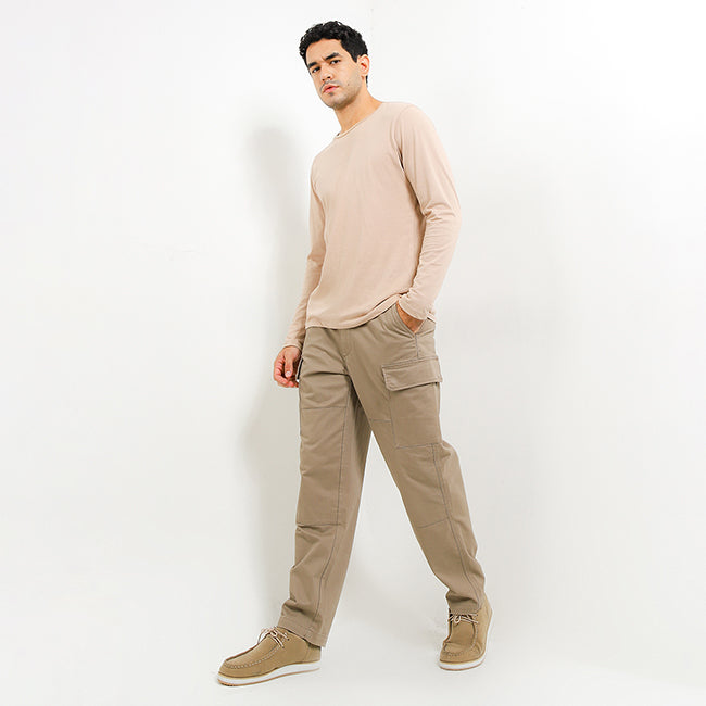 Hush Puppies Pakaian Pria Long Pants 90S Corgi In Khaki